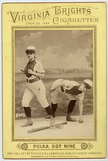 1884 VA Brights Cabinet Women's Baseball 2